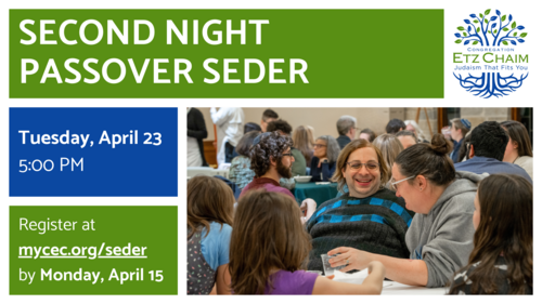 Banner Image for Congregational Second Night Passover Seder