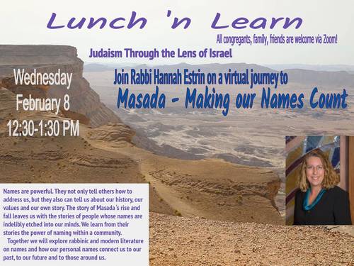 Banner Image for Rabbi Hannah Estrin (Historical Sites in Israel)